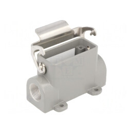 Carcasă pentru conectori HDC 10A cu clichet metal | Electronic-mag.ro | Componente Electronice