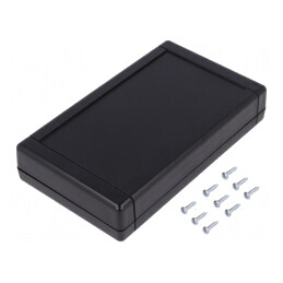 Carcasă universală TEKBOX ABS neagră 94x160x31mm | Electronic-mag.ro | Componente Electronice