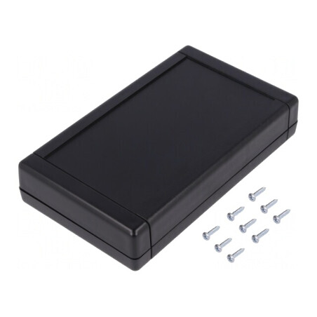 Carcasă universală TEKBOX ABS neagră 94x160x31mm | Electronic-mag.ro | Componente Electronice