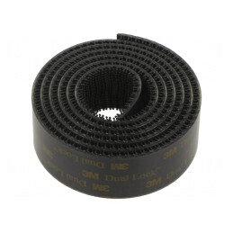 Bandă arici acril neagră 25mm x 1m | Electronic-mag.ro | Componente Electronice