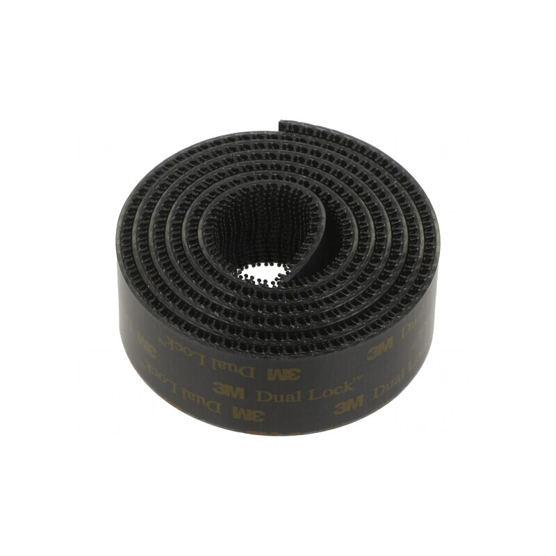 Bandă arici acril neagră 25mm x 1m | Electronic-mag.ro | Componente Electronice