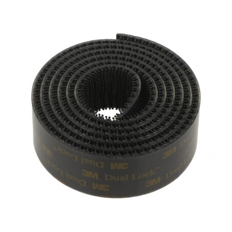 Bandă arici acril neagră 25mm x 1m | Electronic-mag.ro | Componente Electronice