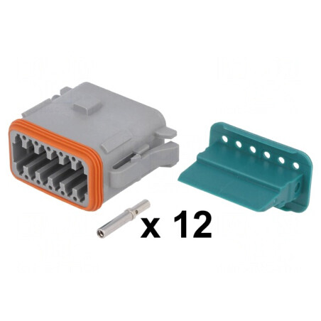 Conector cablu-cablu AT mamă 12 pini crimpat | Electronic-mag.ro | Componente Electronice