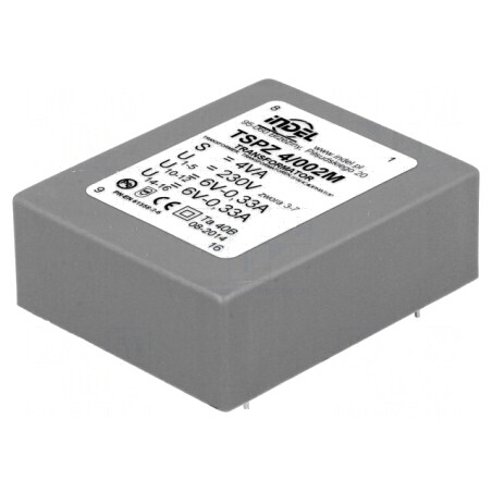 Transformator încapsulat 4VA 230V 6V PCB | Electronic-mag.ro | Componente Electronice
