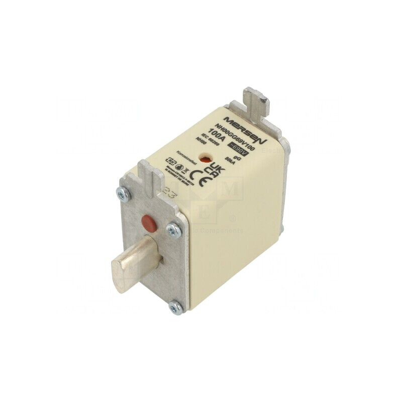 Siguranță NH00 gG 100A 690VAC 250VDC | Electronic-mag.ro | Componente Electronice