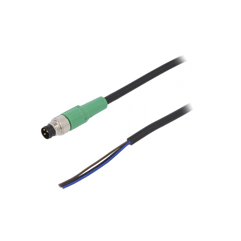 Cablu de Conectare M8 3 PIN Drept 10m 250VAC 4A PVC | Electronic-mag.ro | Componente Electronice