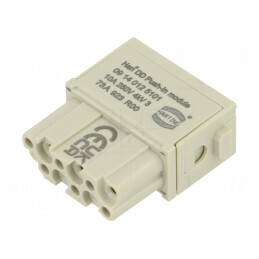 Conector modular HDC mamă 12 pini 10A 250V | Electronic-mag.ro | Componente Electronice