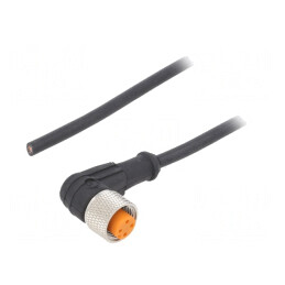 Cablu de conectare | M12 | PIN: 4 | în unghi | 5m | mufă | 250VAC | 4A | IP67 | 1205 04 301 5M