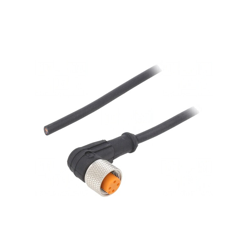 Cablu de conectare M12 4 PIN în unghi 5m IP67 | Electronic-mag.ro | Componente Electronice