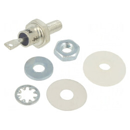 Diodă Zener 12V 10W DO4 Cu Șurub în Vrac NTE5188AK | Electronic-mag.ro | Componente Electronice