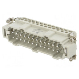 Conector HE-024-M cu 24 Pinuri 16A | Electronic-mag.ro | Componente Electronice