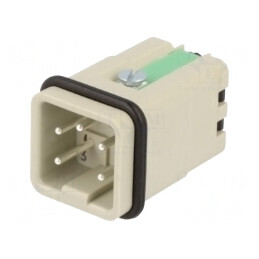 Conector HDC Han A 5 Pini 4 PE Inserturi Contact Tată | Electronic-mag.ro | Componente Electronice