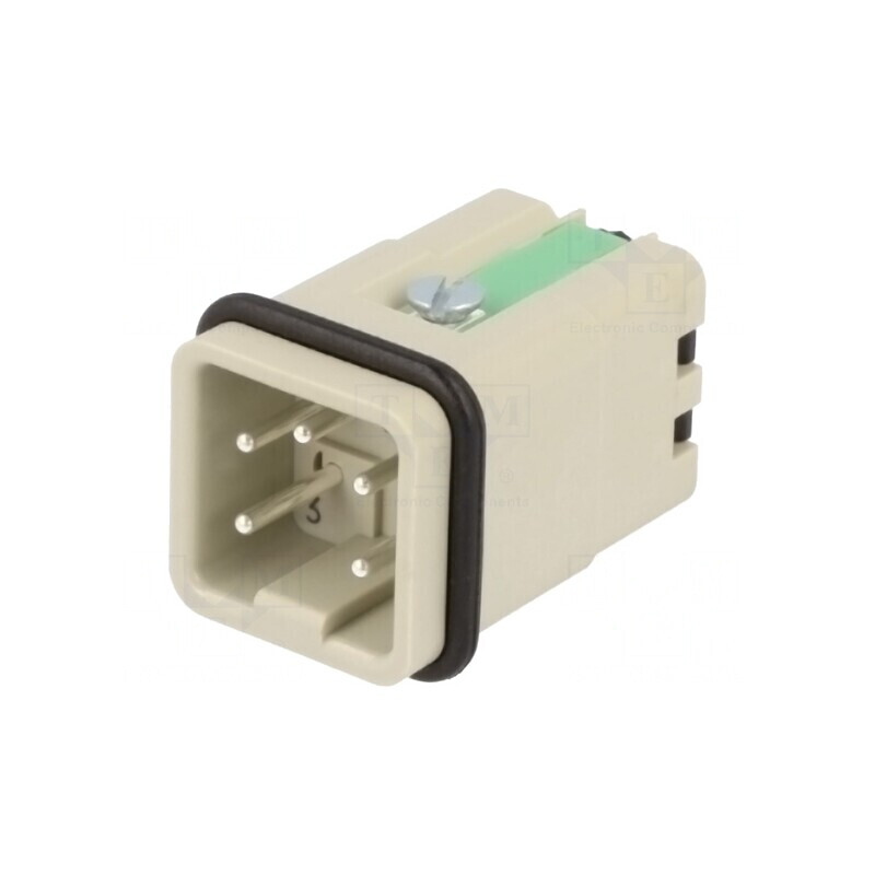 Conector HDC Han A 5 Pini 4 PE Inserturi Contact Tată | Electronic-mag.ro | Componente Electronice