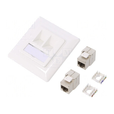 Soclu RJ45 Cat 6a Ecranat Keystone 8p8c 5-8.5mm | Electronic-mag.ro | Componente Electronice