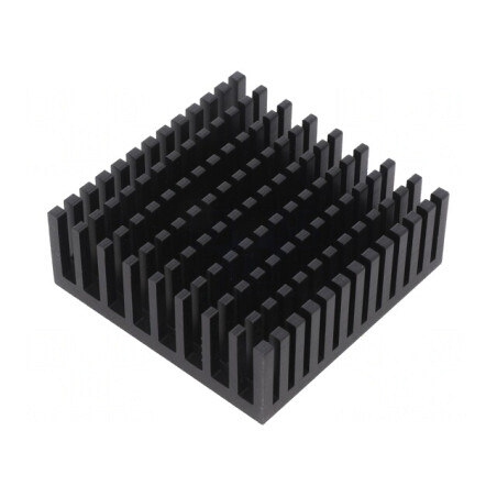 Radiator Extrudat cu Aripioare Negru 54x54x20mm | Electronic-mag.ro | Componente Electronice