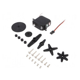 Servomecanism Analogic 360° 4.8-6VDC Plastic OKY8096 | Electronic-mag.ro | Componente Electronice