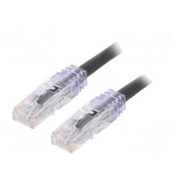 Patch cord TX6 PLUS 2m Negru LSZH U/UTP 6 | Electronic-mag.ro | Componente Electronice