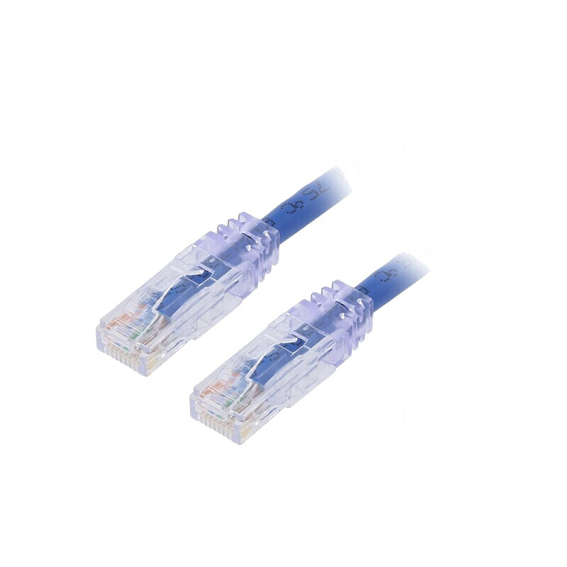 Patch Cord Albastru TX6 PLUS U/UTP 2m | Electronic-mag.ro | Componente Electronice