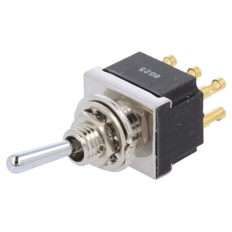 Comutator Basculant DPDT ON-ON 6A 250VAC pentru Lipit | Electronic-mag.ro | Componente Electronice
