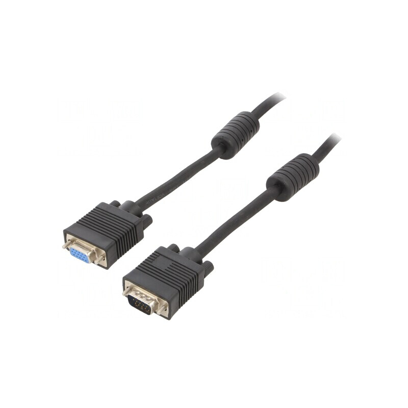 Cablu D-Sub 15pin HD Negru 10m | Electronic-mag.ro | Componente Electronice