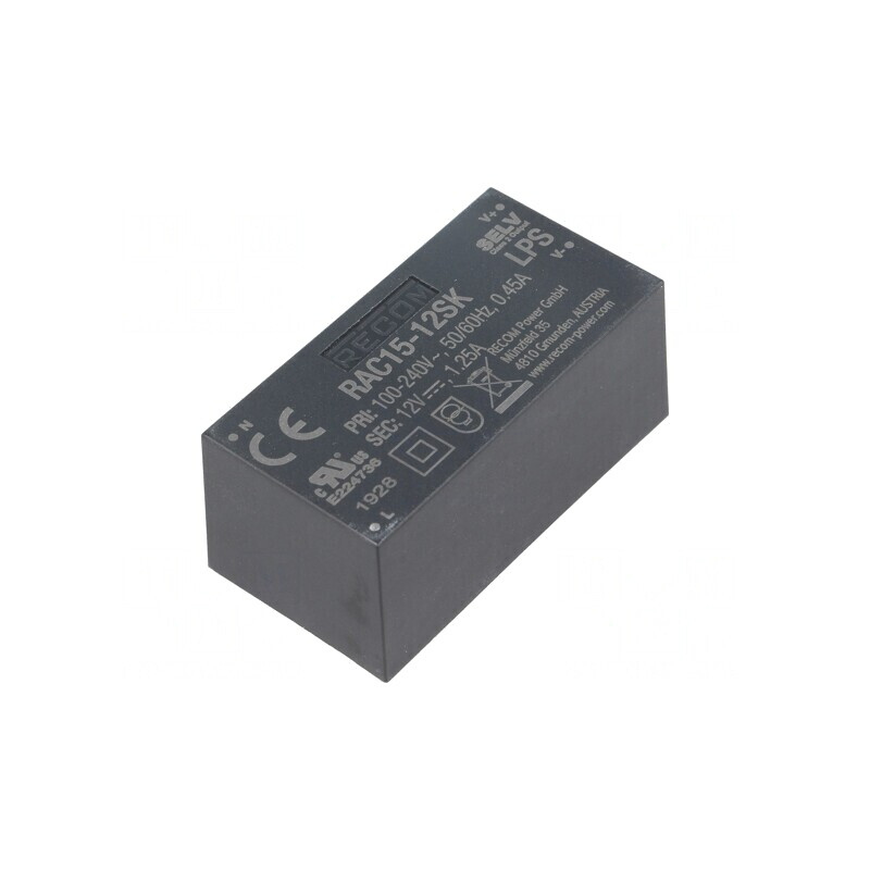 Convertor AC/DC 15W 12VDC | Electronic-mag.ro | Componente Electronice Convertor AC/DC 15W 12VDC | Electronic-mag.ro | Componente Electronice