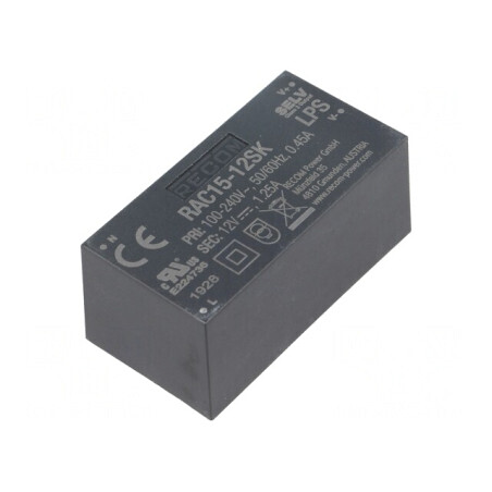 Convertor AC/DC 15W 12VDC | Electronic-mag.ro | Componente Electronice