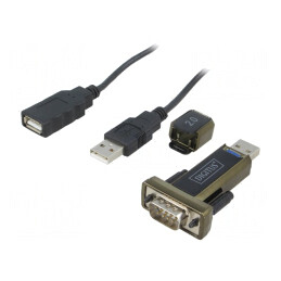Adaptor USB-RS232 cu chipset PL2303GT 0.8m | Electronic-mag.ro | Componente Electronice