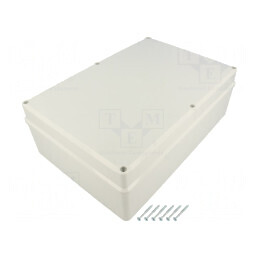 Carcasă universală ABS gri cu garnitură (190x280x95mm) | Electronic-mag.ro | Componente Electronice