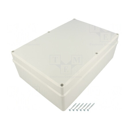 Carcasă universală ABS gri cu garnitură (190x280x95mm) | Electronic-mag.ro | Componente Electronice