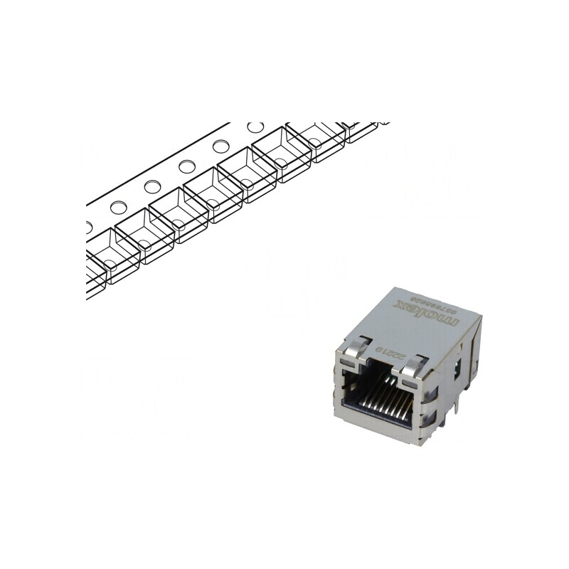 Soclu RJ45 cu LED ecranat aurit pentru PCB | Electronic-mag.ro | Componente Electronice Soclu RJ45 cu LED ecranat aurit pentru PCB | Electronic-mag.ro | Componente Electronice