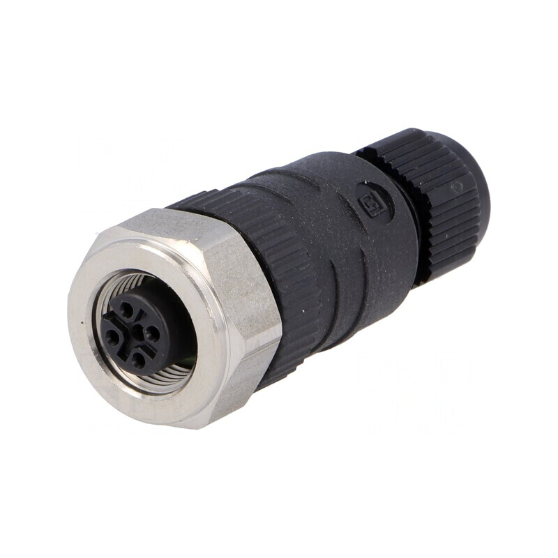 Mufă M12 PIN 4 Mamă pe Cablu IP67 | Electronic-mag.ro | Componente Electronice