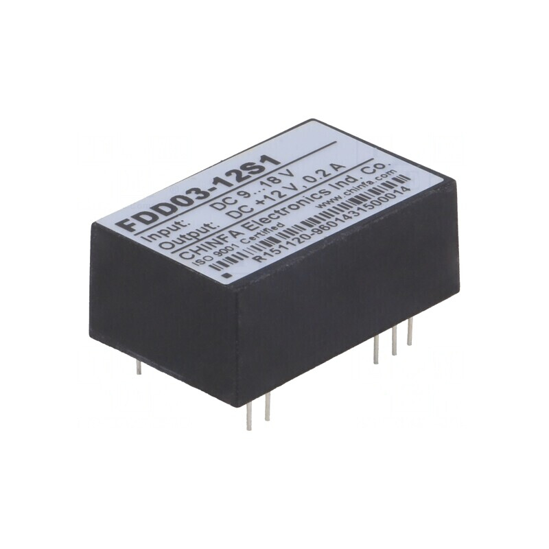 Convertor DC/DC 2,5W 9-18V la 12V 200mA | Electronic-mag.ro | Componente Electronice