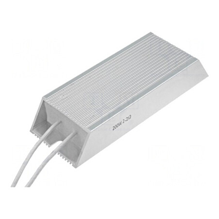 Rezistor bobinat cu radiator 220Ω 200W ±5% | Electronic-mag.ro | Componente Electronice
