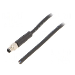 Conector M5 Mufă Tată 4 PIN 60V 1m