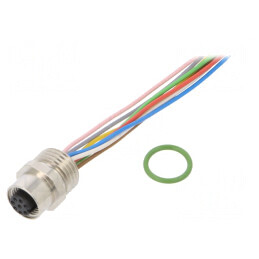 Soclu M12 8 PIN mamă cabluri IP67 DeviceNet/CANopen | Electronic-mag.ro | Componente Electronice
