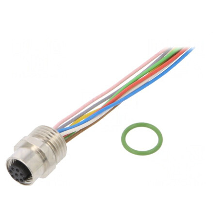 Soclu M12 8 PIN mamă cabluri IP67 DeviceNet/CANopen | Electronic-mag.ro | Componente Electronice