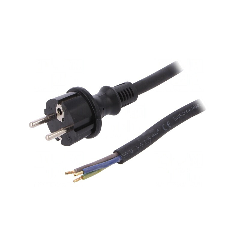 Cablu SCHUKO 3m Negru | Electronic-mag.ro | Componente Electronice