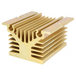 Radiator Extrudat Y Aurie Aluminiu 80x80x50mm | Electronic-mag.ro | Componente Electronice