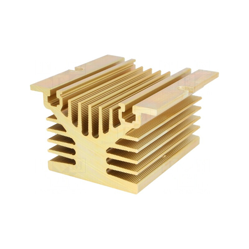 Radiator Extrudat Y Aurie Aluminiu 80x80x50mm | Electronic-mag.ro | Componente Electronice