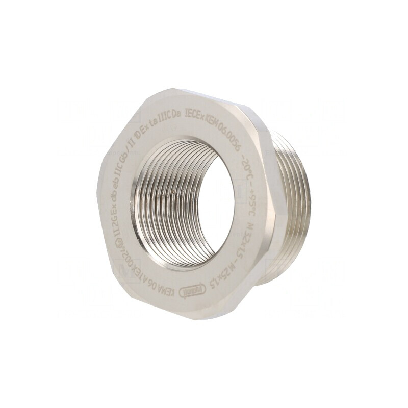 Reducție filet M25 alamă IP68 | Electronic-mag.ro | Componente Electronice