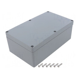 Carcasă Universală ABS Gri Deschis IP68 120x200x75mm | Electronic-mag.ro | Componente Electronice