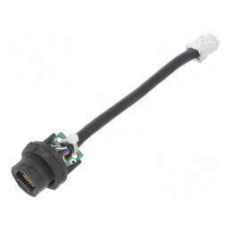 Cablu adaptor 0,1m Cat 5e IP67 8p8c | Electronic-mag.ro | Componente Electronice