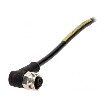Mufă M12 4 Pin Mamă 2m IP67 250V | Electronic-mag.ro | Componente Electronice