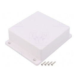 Carcasă universală 125x125x45mm cu lame de fixare | Electronic-mag.ro | Componente Electronice
