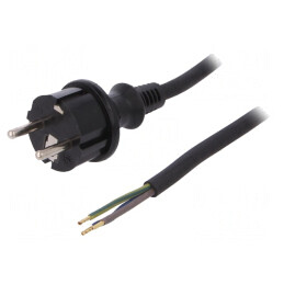 Cablu Alimentare Schuko 5m Negru | Electronic-mag.ro | Componente Electronice
