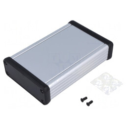 Carcasă aluminiu gri, 78x120x27mm | Electronic-mag.ro | Componente Electronice