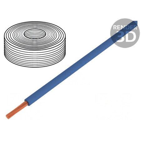 Cablu Litat Cu 0,25mm2 PVC Albastru 50m | Electronic-mag.ro | Componente Electronice