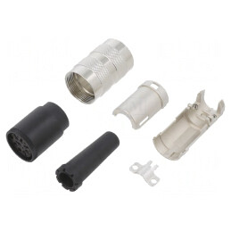 Mufă Mamă M16 8PIN Cablu 100V 5A Drept | Electronic-mag.ro | Componente Electronice