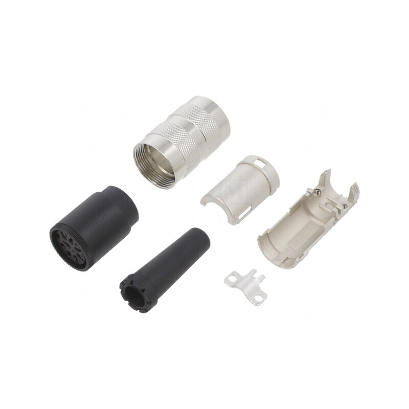 Mufă Mamă M16 8PIN Cablu 100V 5A Drept | Electronic-mag.ro | Componente Electronice