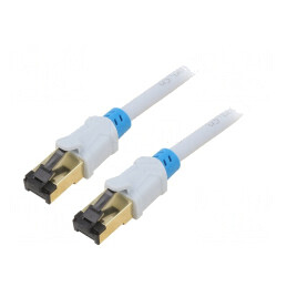Patch Cord S/FTP Cat 6 Gri 10m OFC PVC Aurit | Electronic-mag.ro | Componente Electronice